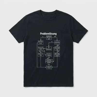 Problemlösung für Männer Lösungsprozess T-Shirt – Klassisches T-Shirt in Schwarz