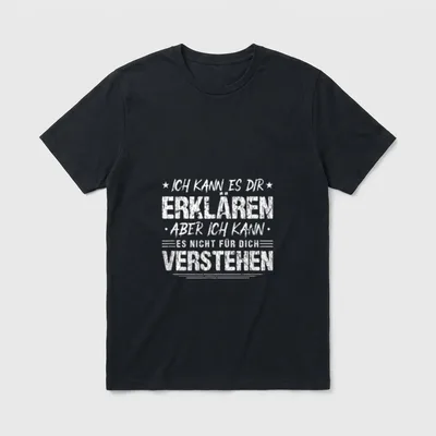 Fun Spruch Ich Kann T-Shirt – Klassisches T-Shirt in Schwarz