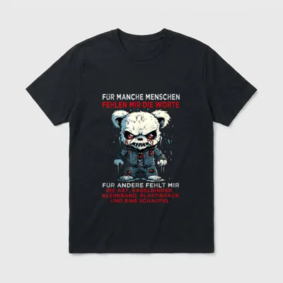 Für manche Menschen fehlen T-Shirt – Klassisches T-Shirt in Schwarz