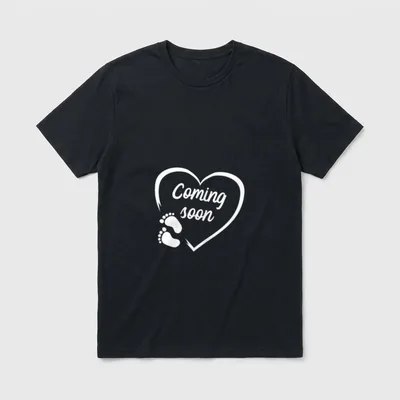 Schwanger Lustig Schwangerschaft Kleidung T-Shirt – Klassisches T-Shirt in Schwarz