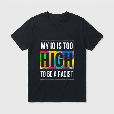Provokantes Antirassismus Statement T-Shirt – Klassisches T-Shirt in Schwarz