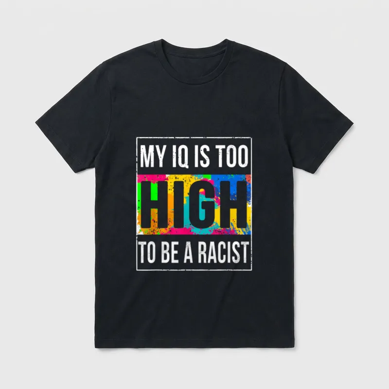 Provokantes Antirassismus Statement T-Shirt – Klassisches T-Shirt in Schwarz