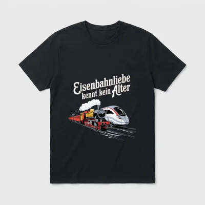 Modelleisenbahn Spruch Eisenbahn Liebe T-Shirt – Klassisches T-Shirt in Schwarz