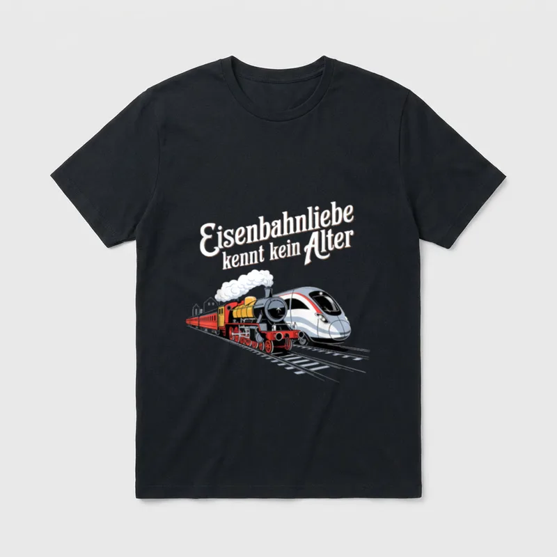 Modelleisenbahn Spruch Eisenbahn Liebe T-Shirt – Klassisches T-Shirt in Schwarz