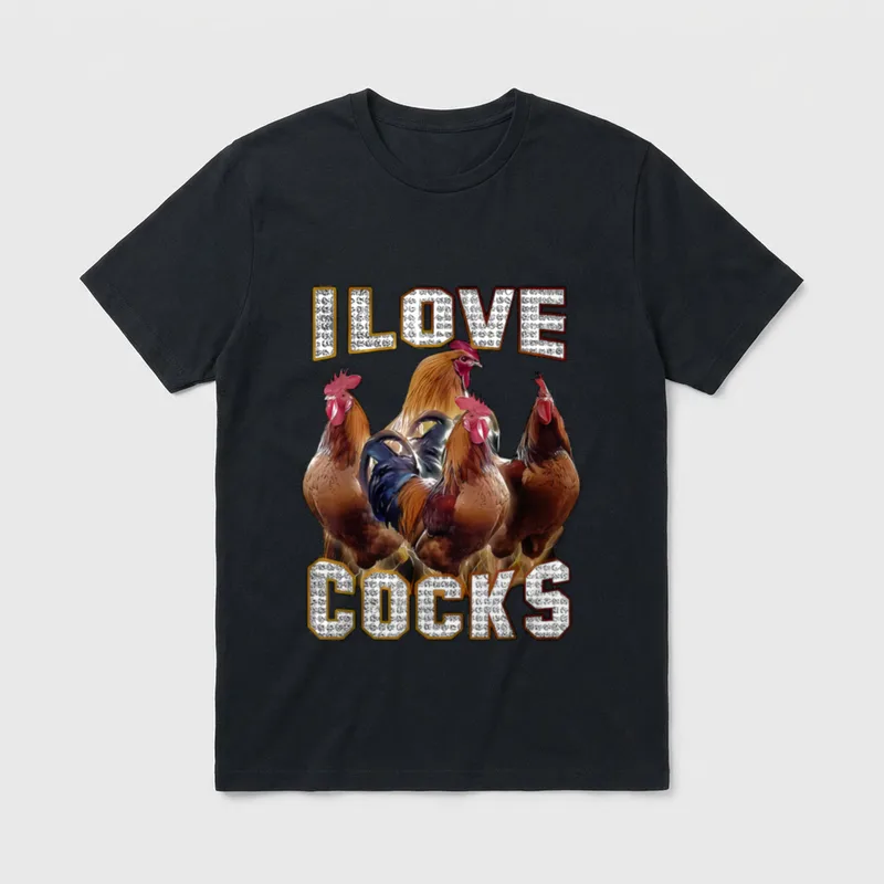 Ich Liebe Schwänze lustige T-Shirt – Klassisches T-Shirt in Schwarz