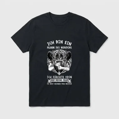 Ich Bin Ein Mann Lustige Sprüche T-Shirt – Klassisches T-Shirt in Schwarz