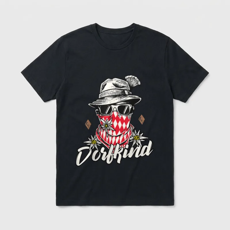 Lustiges Dorfkinder Dorfkind T-Shirt – Klassisches T-Shirt in Schwarz