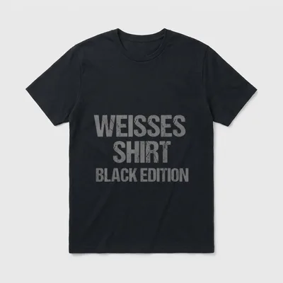 Lustiger Spruch Weißes Black Edition T-Shirt – Klassisches T-Shirt in Schwarz