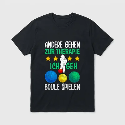 Lustige Boule und Boccia T-Shirt – Klassisches T-Shirt in Schwarz