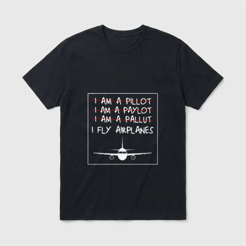 I'm A Pilot Lustiges T-Shirt – Klassisches T-Shirt in Schwarz