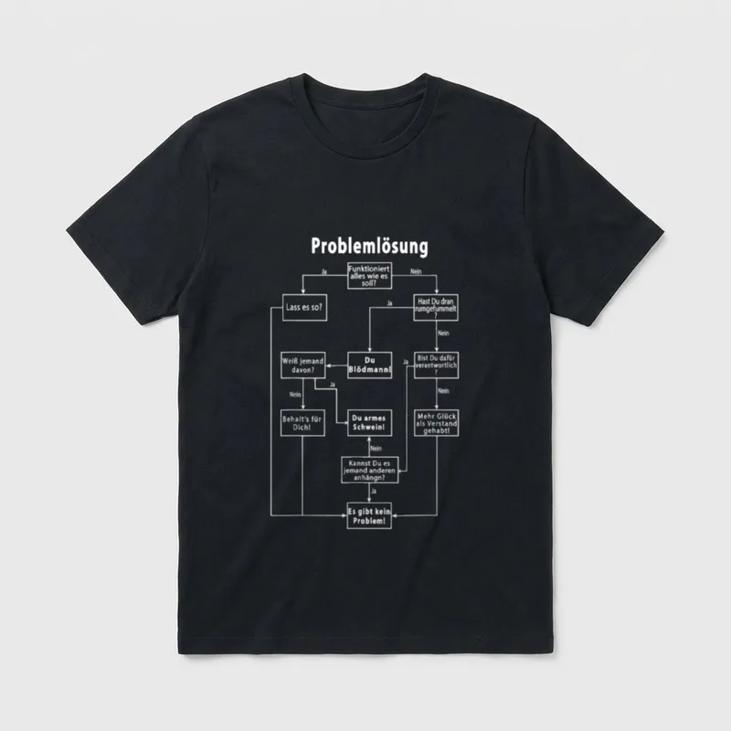 Problemlösung Fun für Männer T-Shirt – Klassisches T-Shirt in Schwarz