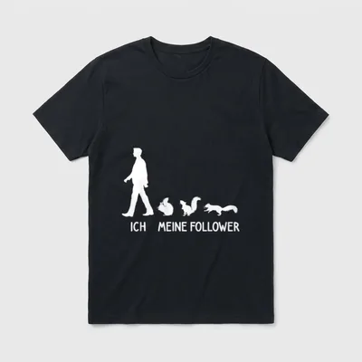 Ich Meine Follower Eichhörnchen T-Shirt – Klassisches T-Shirt in Schwarz