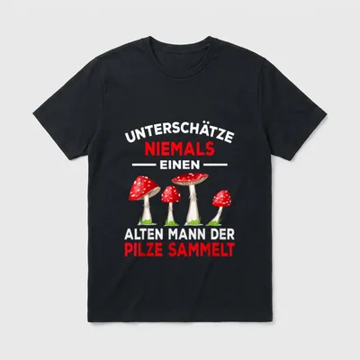 Pilze Pilzsammler Pilzsucher Steinpilze T-Shirt – Klassisches T-Shirt in Schwarz