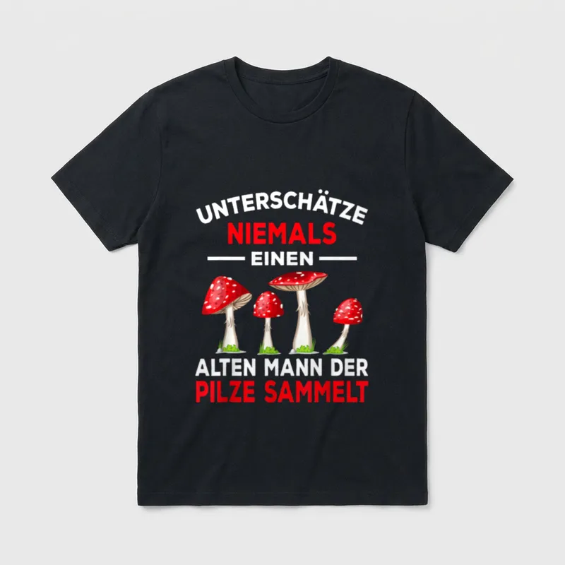 Pilze Pilzsammler Pilzsucher Steinpilze T-Shirt – Klassisches T-Shirt in Schwarz