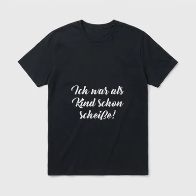 Ich War als Kind T-Shirt – Klassisches T-Shirt in Schwarz