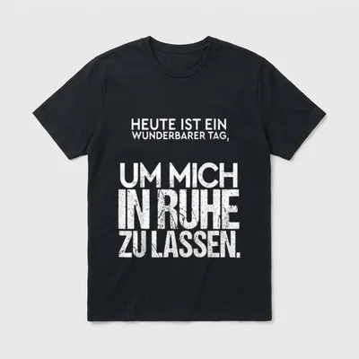 Heute ist EIN wunderbarer T-Shirt – Klassisches T-Shirt in Schwarz