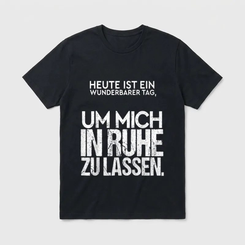 Heute ist EIN wunderbarer T-Shirt – Klassisches T-Shirt in Schwarz