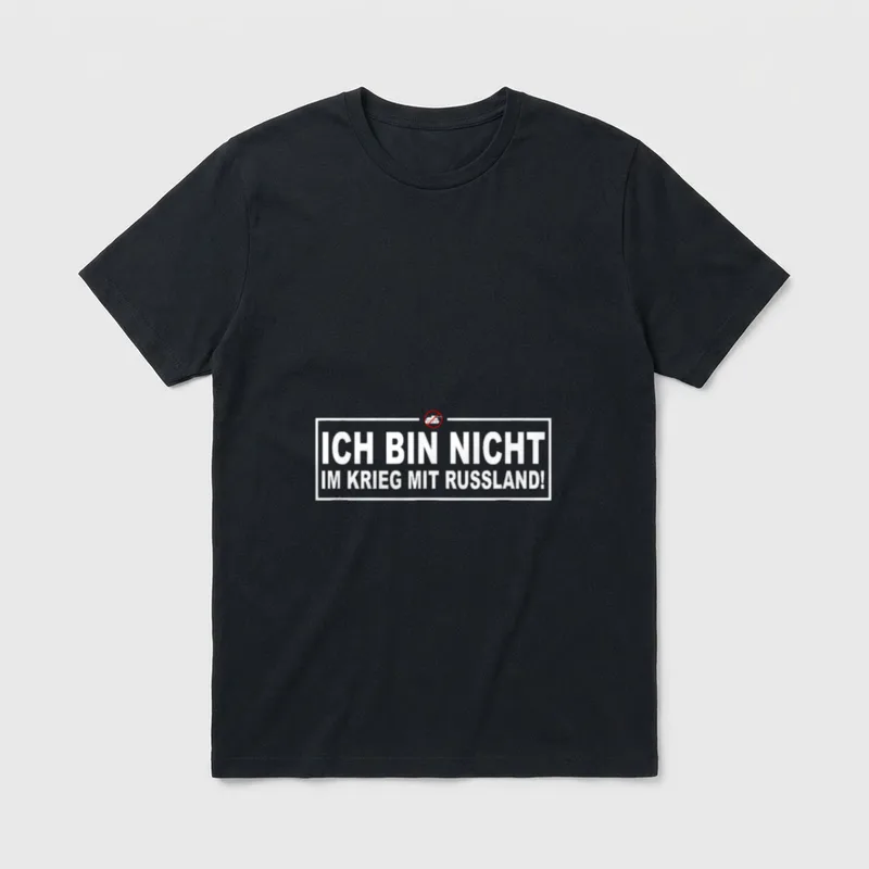 Friedens-Spruch Political Statement Women's T-Shirt – Klassisches T-Shirt in Schwarz
