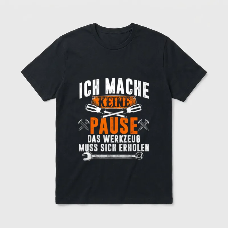 Lustige Ich Mache Keine T-Shirt – Klassisches T-Shirt in Schwarz