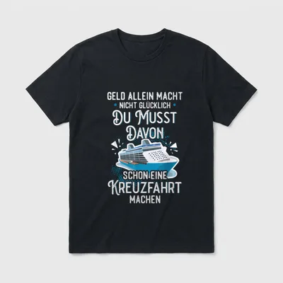 Kreuzfahrt Schiffsreise Meer Lustig T-Shirt – Klassisches T-Shirt in Schwarz