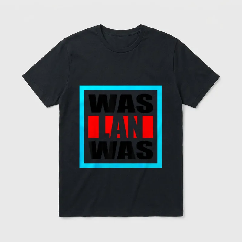 Was Lan Was. lustiger T-Shirt – Klassisches T-Shirt in Schwarz