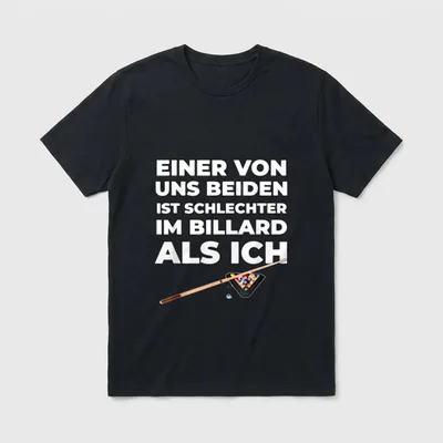 pool billard männer frauen T-Shirt – Klassisches T-Shirt in Schwarz