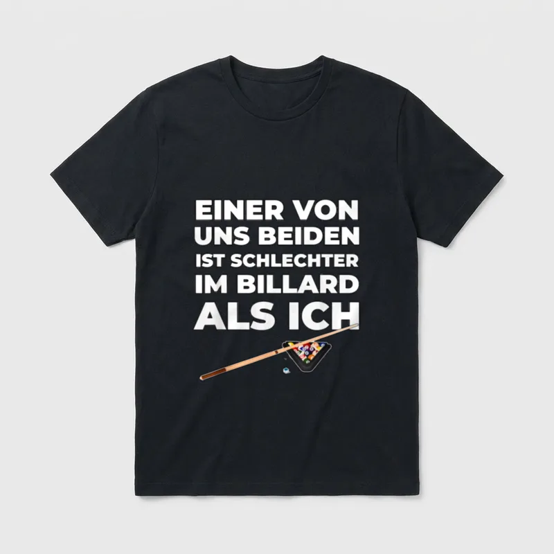 pool billard männer frauen T-Shirt – Klassisches T-Shirt in Schwarz