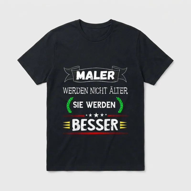 Maler Und Lackierer Anstreicher T-Shirt – Klassisches T-Shirt in Schwarz