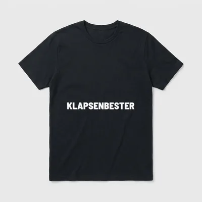 Klapsenbester Klapse Psychiatrie Psychotherapie T-Shirt – Klassisches T-Shirt in Schwarz