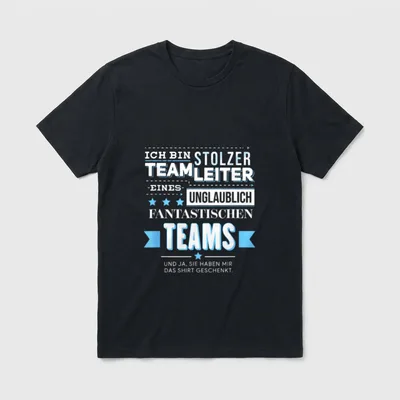 Teamleiter lustiges Teamgeschenk Produktionsfirma T-Shirt – Klassisches T-Shirt in Schwarz