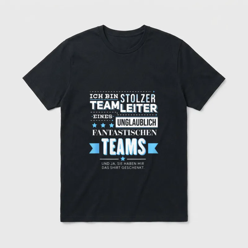 Teamleiter lustiges Teamgeschenk Produktionsfirma T-Shirt – Klassisches T-Shirt in Schwarz