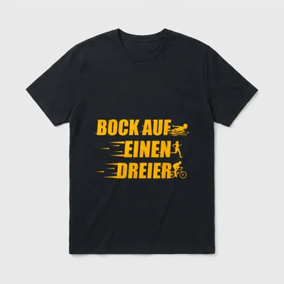 Bock auf einen Dreier T-Shirt – Klassisches T-Shirt in Schwarz