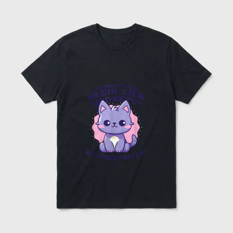 lustiger Spruch Du denkst T-Shirt – Klassisches T-Shirt in Schwarz
