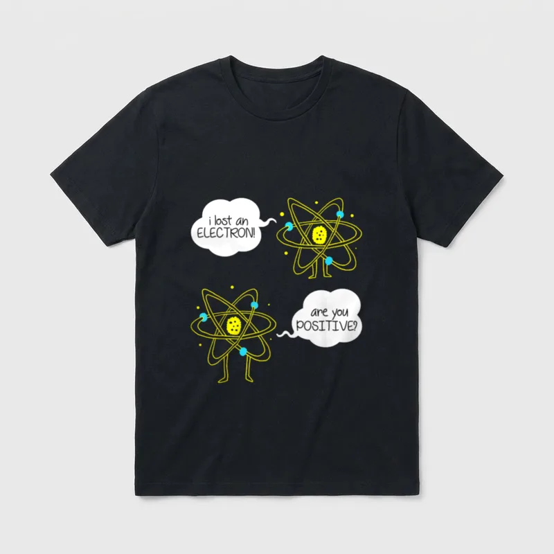 I Lost An Electron T-Shirt – Klassisches T-Shirt in Schwarz