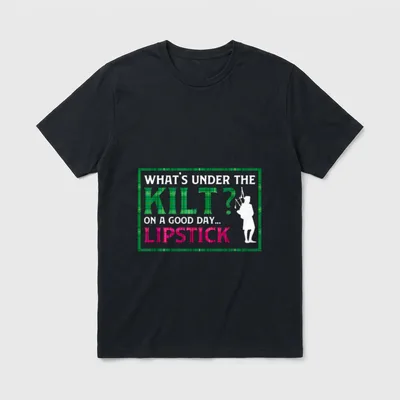Schotte I Schottenrock I T-Shirt – Klassisches T-Shirt in Schwarz