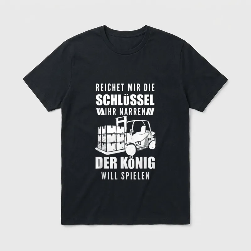 Gabelstapler Stapler-Fahrer Geschenk-Idee T-Shirt – Klassisches T-Shirt in Schwarz