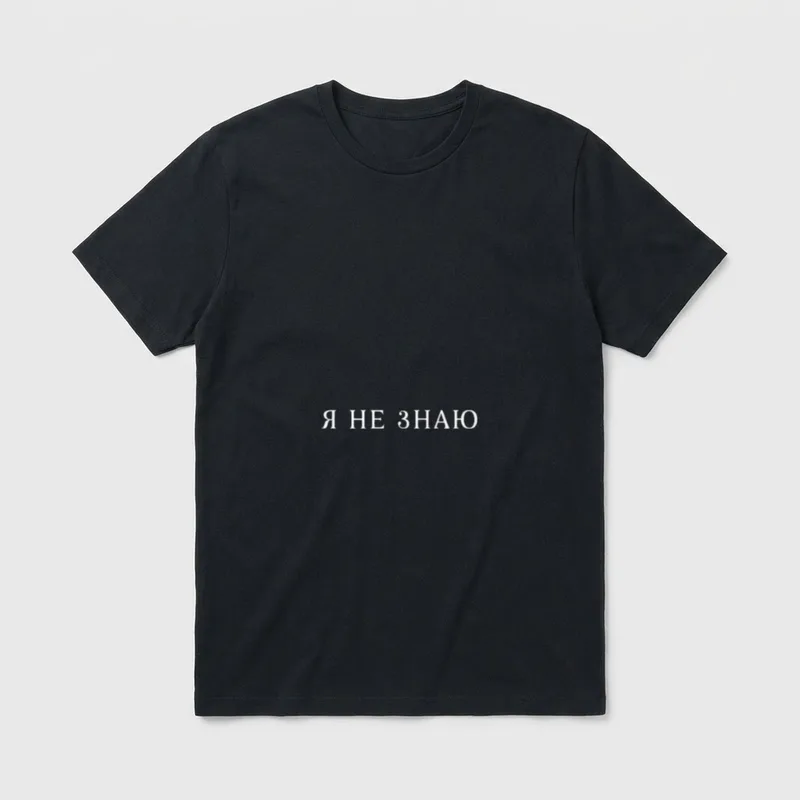 Russischer Spruch Russen Humor T-Shirt – Klassisches T-Shirt in Schwarz