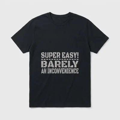 Super Easy Barely T-Shirt – Klassisches T-Shirt in Schwarz