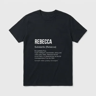 Vorname Definition Lustiges Namensgeschenk T-Shirt – Klassisches T-Shirt in Schwarz