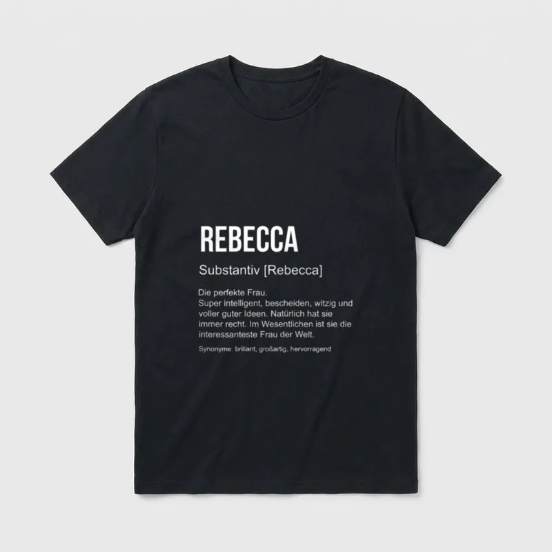 Vorname Definition Lustiges Namensgeschenk T-Shirt – Klassisches T-Shirt in Schwarz