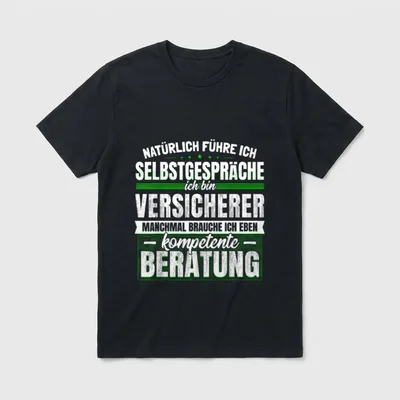 Versicherer Lustiges Beruf Versicherung T-Shirt – Klassisches T-Shirt in Schwarz