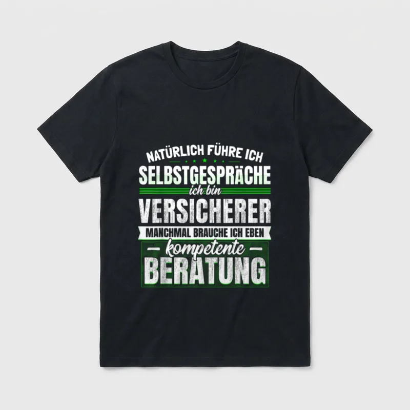 Versicherer Lustiges Beruf Versicherung T-Shirt – Klassisches T-Shirt in Schwarz