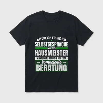 Hausmeister Lustiges Facility Manager T-Shirt – Klassisches T-Shirt in Schwarz