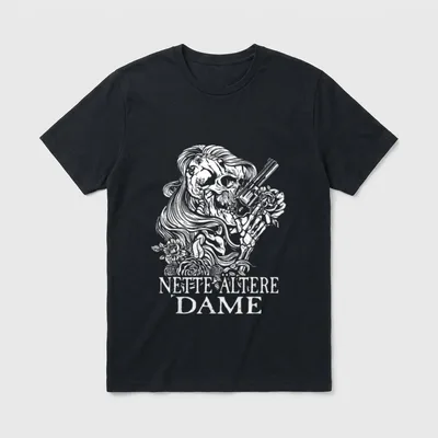 Böse Alte Frau I T-Shirt – Klassisches T-Shirt in Schwarz