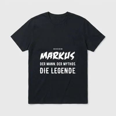 Markus lustige Geschenk-Idee T-Shirt – Klassisches T-Shirt in Schwarz