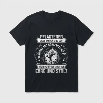 Bester Pflasterer Sprüche cooler T-Shirt – Klassisches T-Shirt in Schwarz