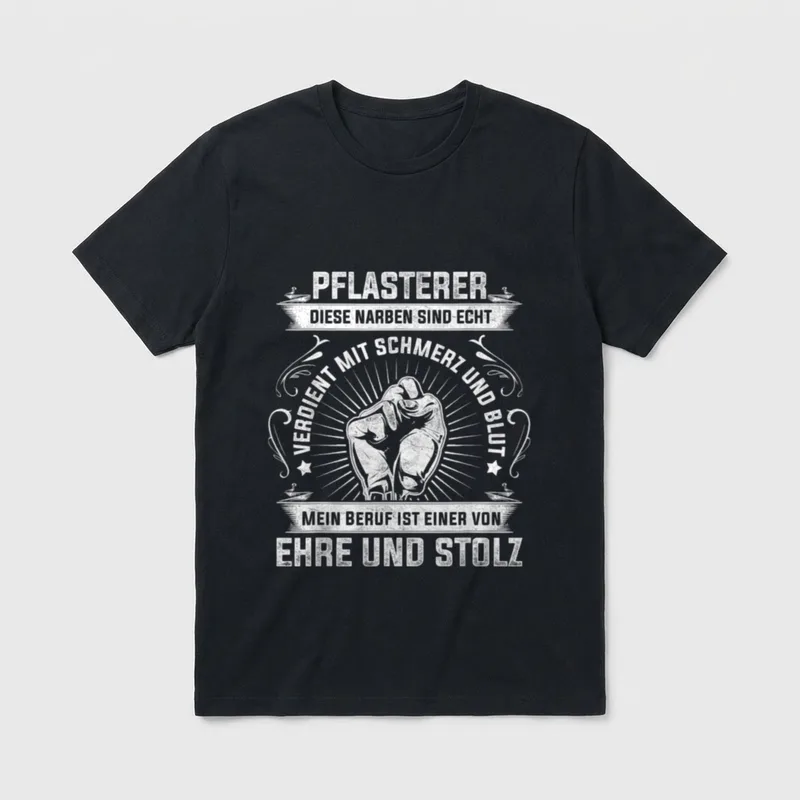 Bester Pflasterer Sprüche cooler T-Shirt – Klassisches T-Shirt in Schwarz