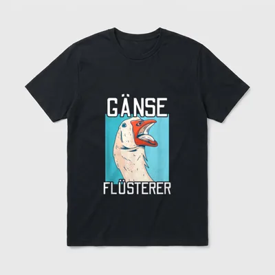 Goose whisperer funny farmer T-Shirt – Klassisches T-Shirt in Schwarz