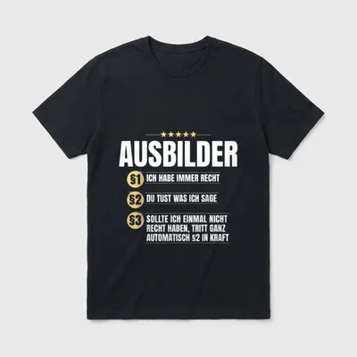 Ausbilder Lustiges Lehre Azubi T-Shirt – Klassisches T-Shirt in Schwarz