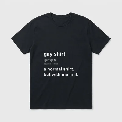 Funny Gay Pride Humor T-Shirt – Klassisches T-Shirt in Schwarz